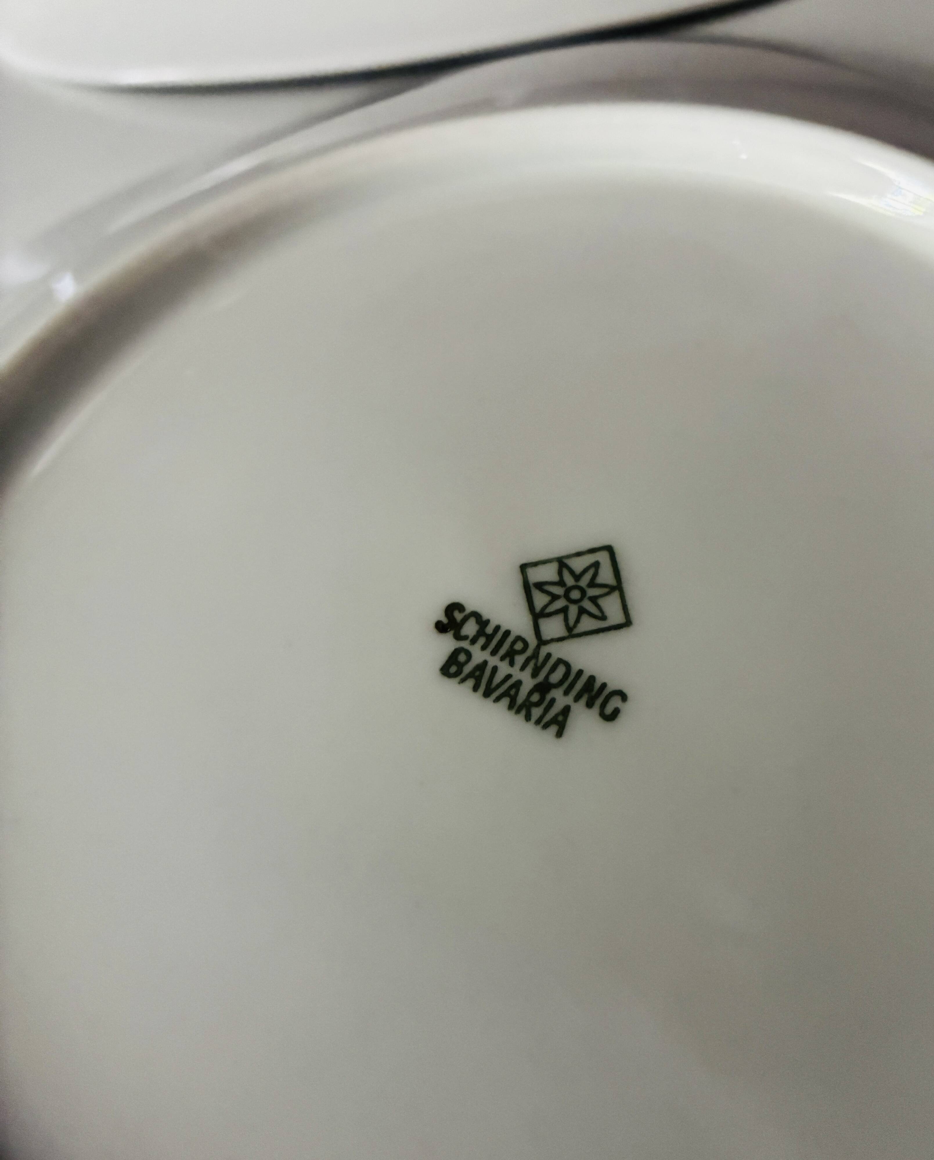 Dessert plates porcelain Schirnding Bavaria