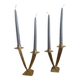 a pair of 1950s Scandinavian brass candlesticks
