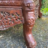 Small Anglo-Indian armchair in exotic wood