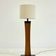Lampe de sol en teck des années 50 italienne
