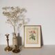 Golden frame botanical illustration