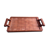 Plateau en bois tressé