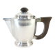 Silver metal coffee / tea service art deco 3 pieces