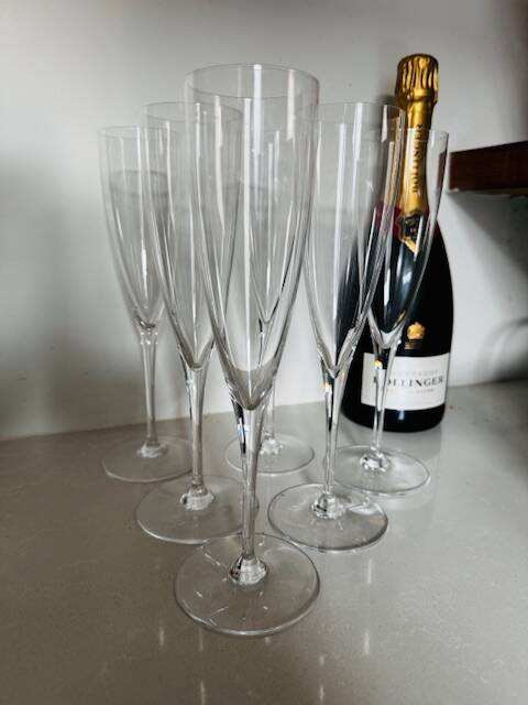 6 flutes à champagne Baccarat