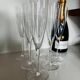 6 flutes à champagne Baccarat