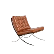 Barcelona chair in leather by Mies van der Rohe, Knoll International