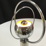 Vintage Table Lamp • Rings • Steel/Wood • Space Age • 1970