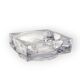 Monumental molded crystal ashtray, Sevres France 1970s