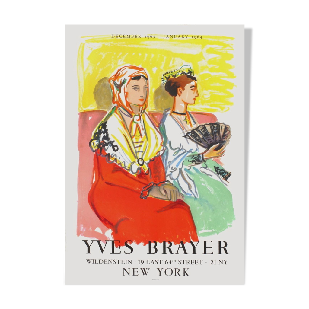 Affiche Yves Brayer 1963 New York Selency