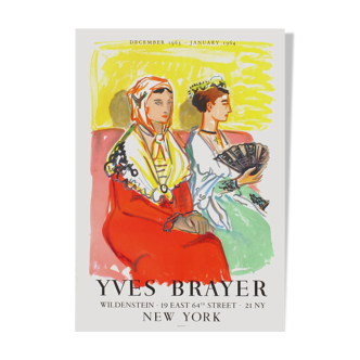Affiche Yves Brayer 1963 New York