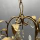 Vintage Italian Florentine Gold Gilt Tole Chandelier 1950’s 