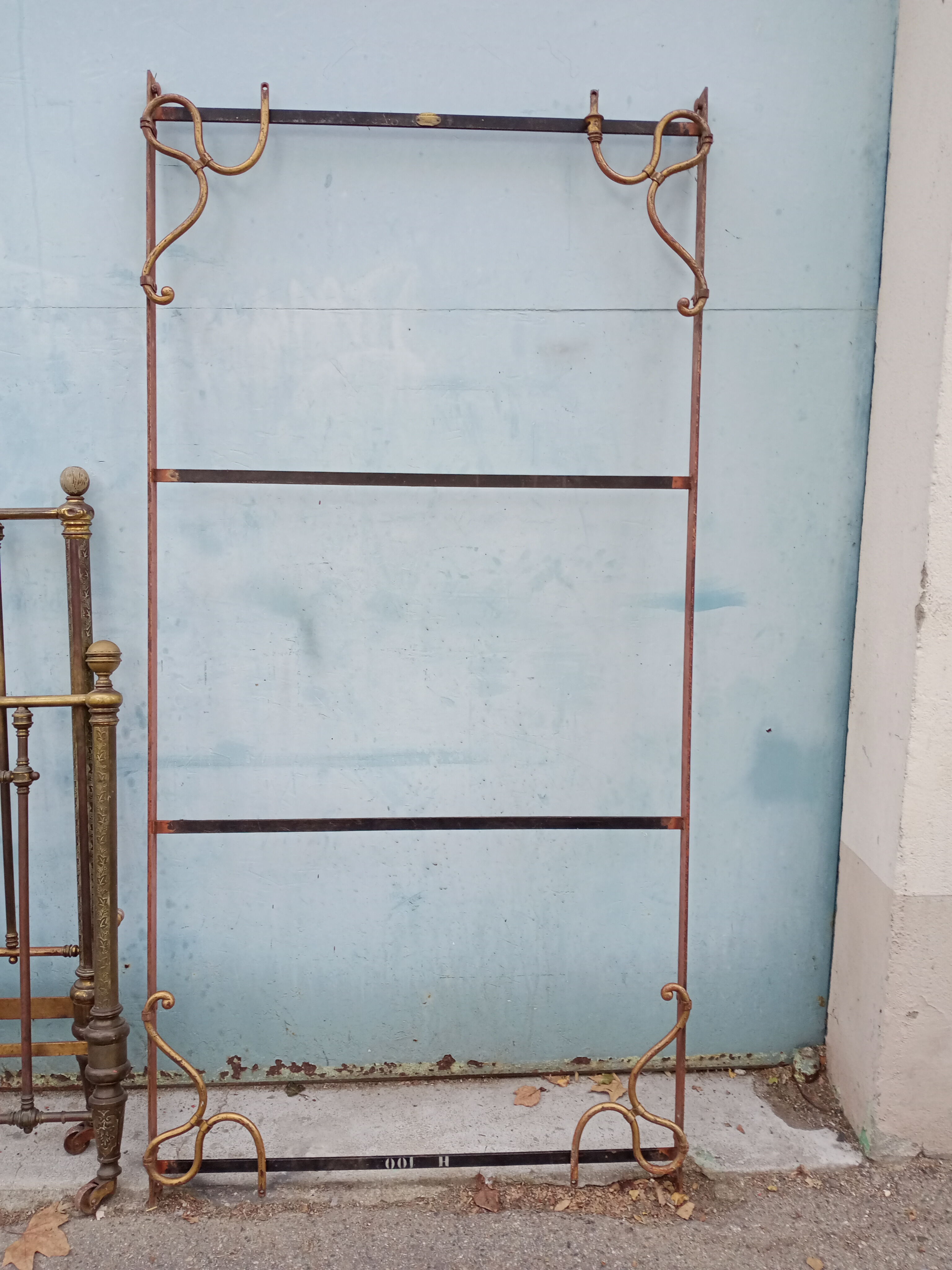 Brass bed