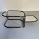 Vintage tubular coffee table with glass top, Italian design Morex, 70s