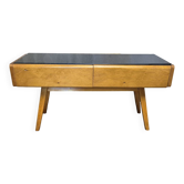 Buffet vintage des années 50 / meuble TV, chêne, Tchécoslovaquie, 40 x 85 x 34 cm
