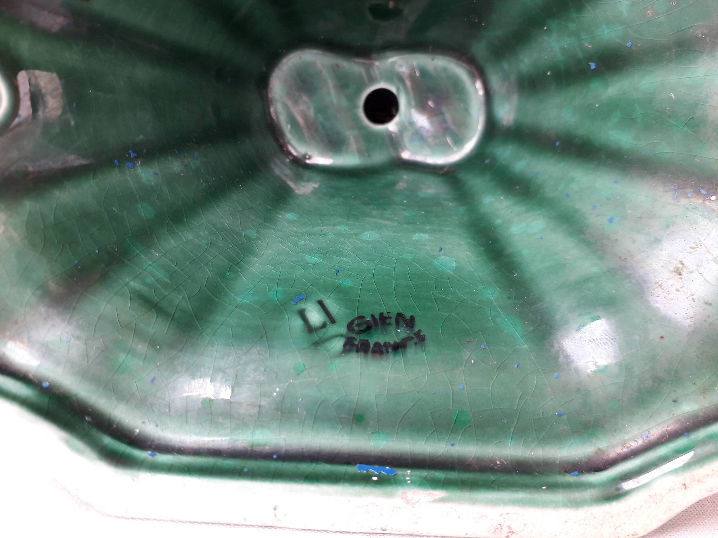 Green candlesticks candle holders