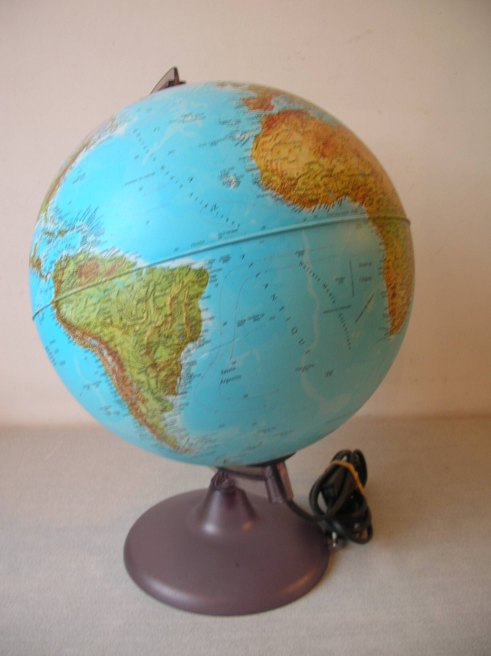 Luminous terrestrial globe world map lamp Tecnodidattica teenage bedroom decoration