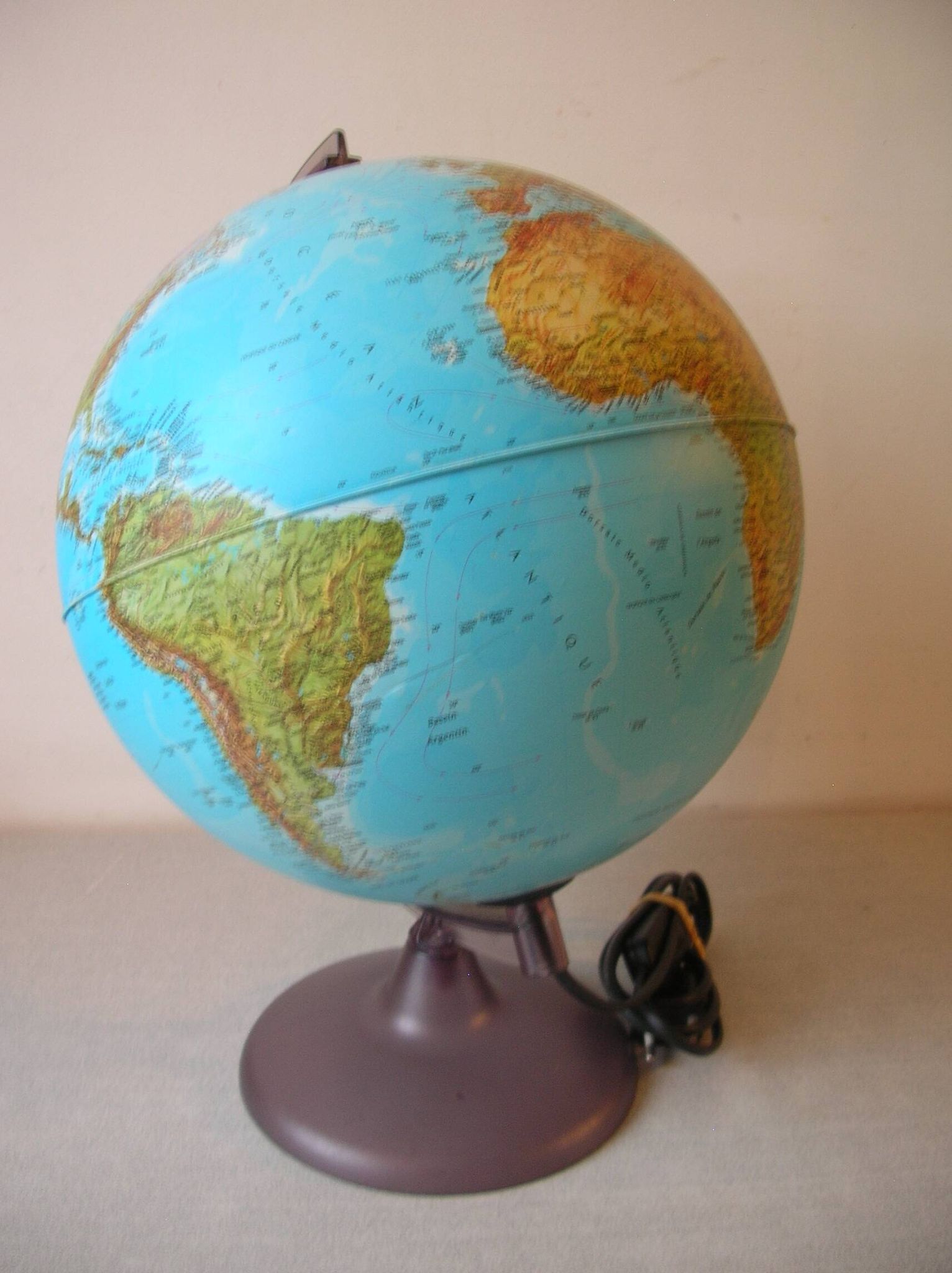 Globe terrestre lumineux lampe map monde Tecnodidattica déco chambre ado