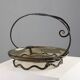 Glass and metal Art Deco Fruit Bowl, France 1920s