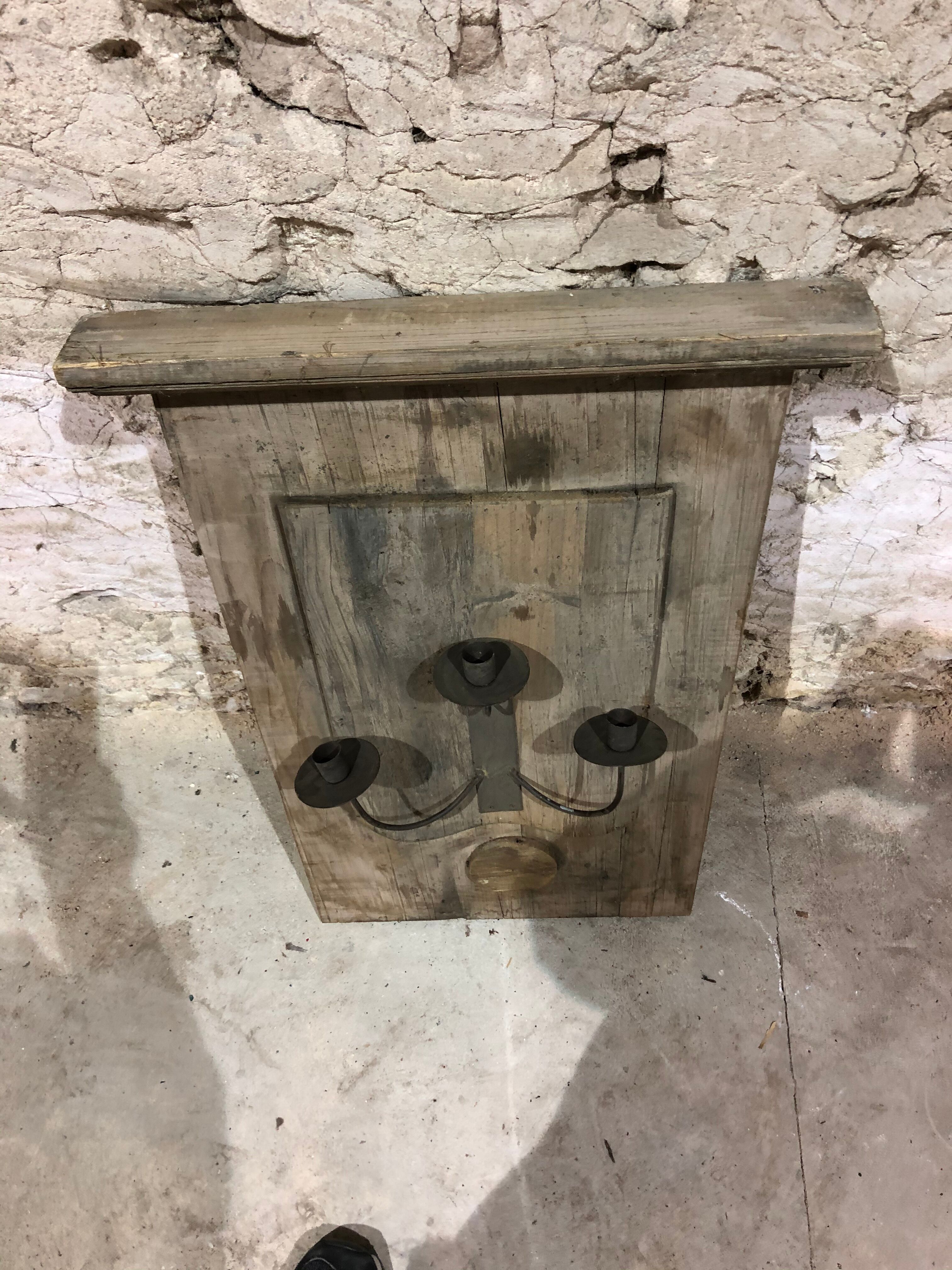 Decorative appliques made from old wood