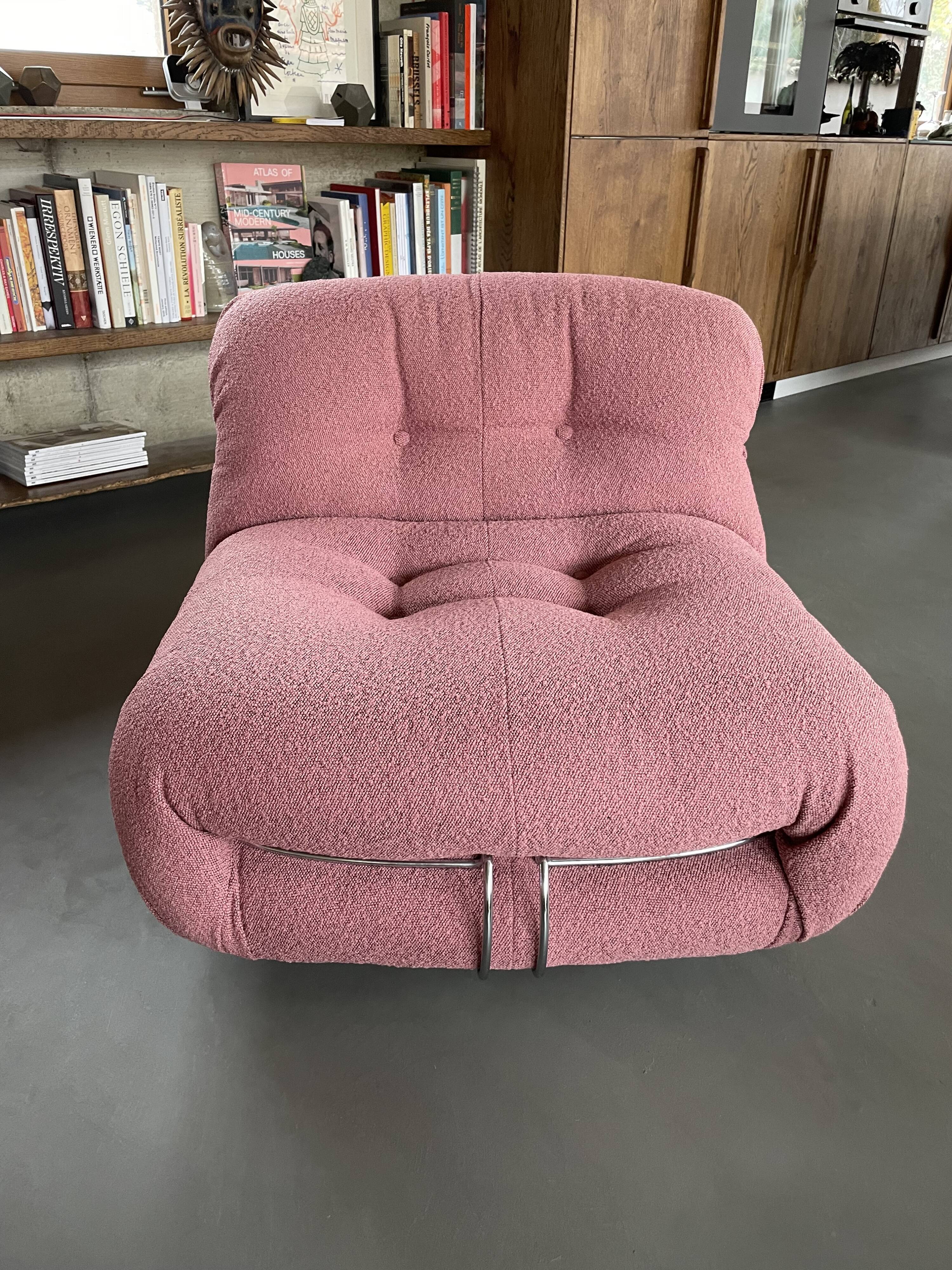 Armchair Soriana Afra and Tobia Scarpa 60s Cassina
