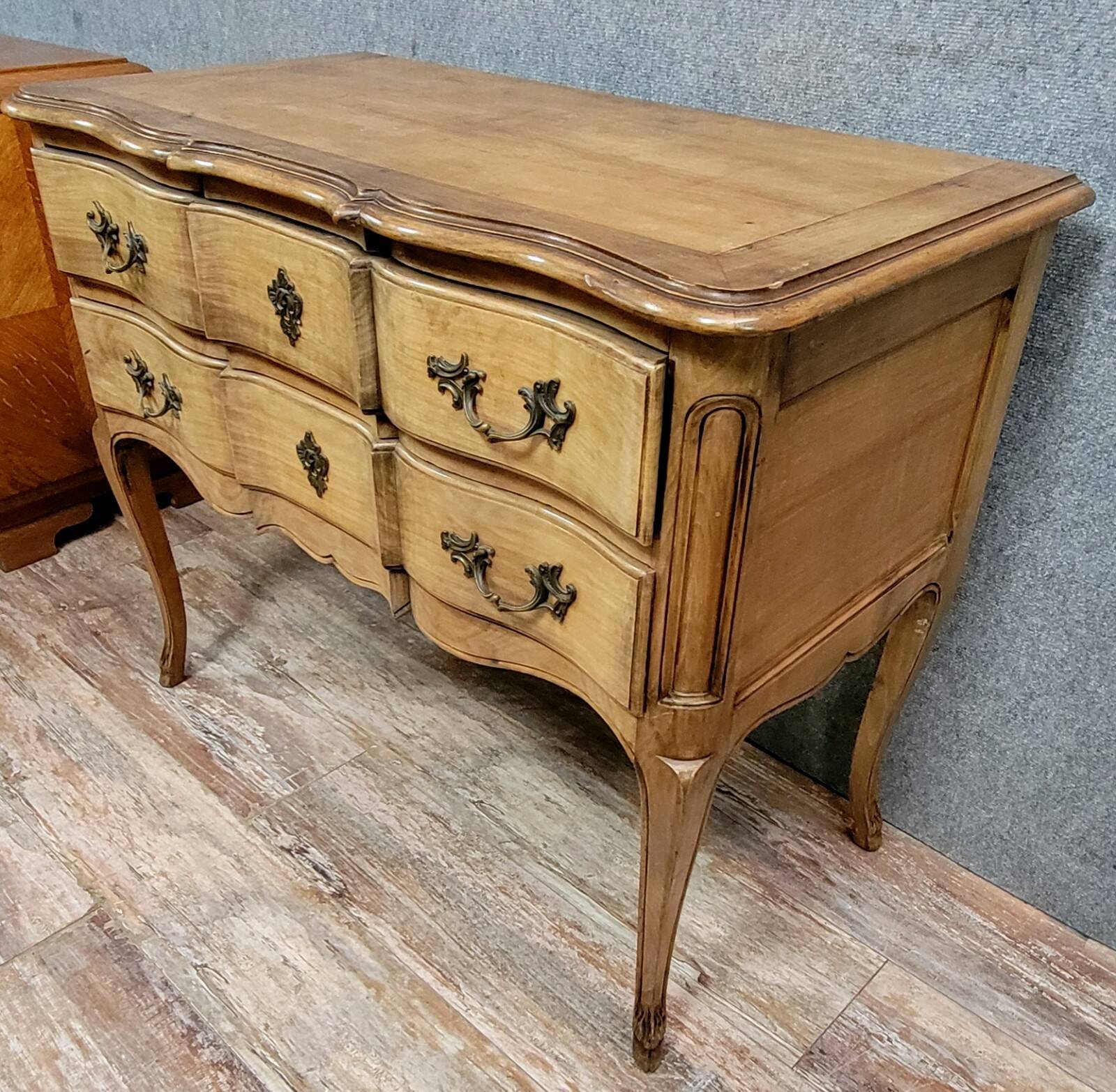Louis XV style cherrywood chest of drawers, 20th century
