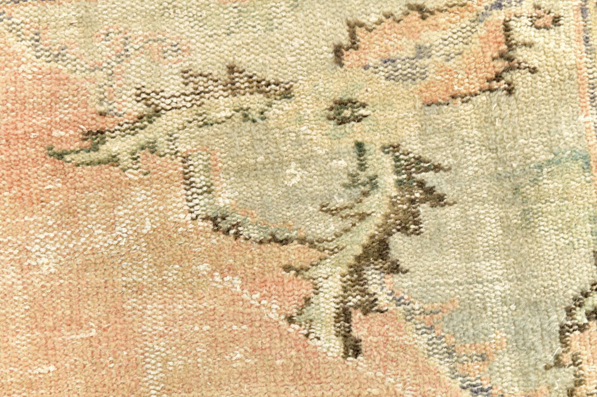 5x8 Peach & Blue Classic Pattern Turkish Vintage Rug, 168x250Cm