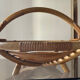 Vintage rattan basket 60s-70s