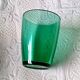 4 glasses 19 cl Retro emerald green tempered glass Arcoroc France