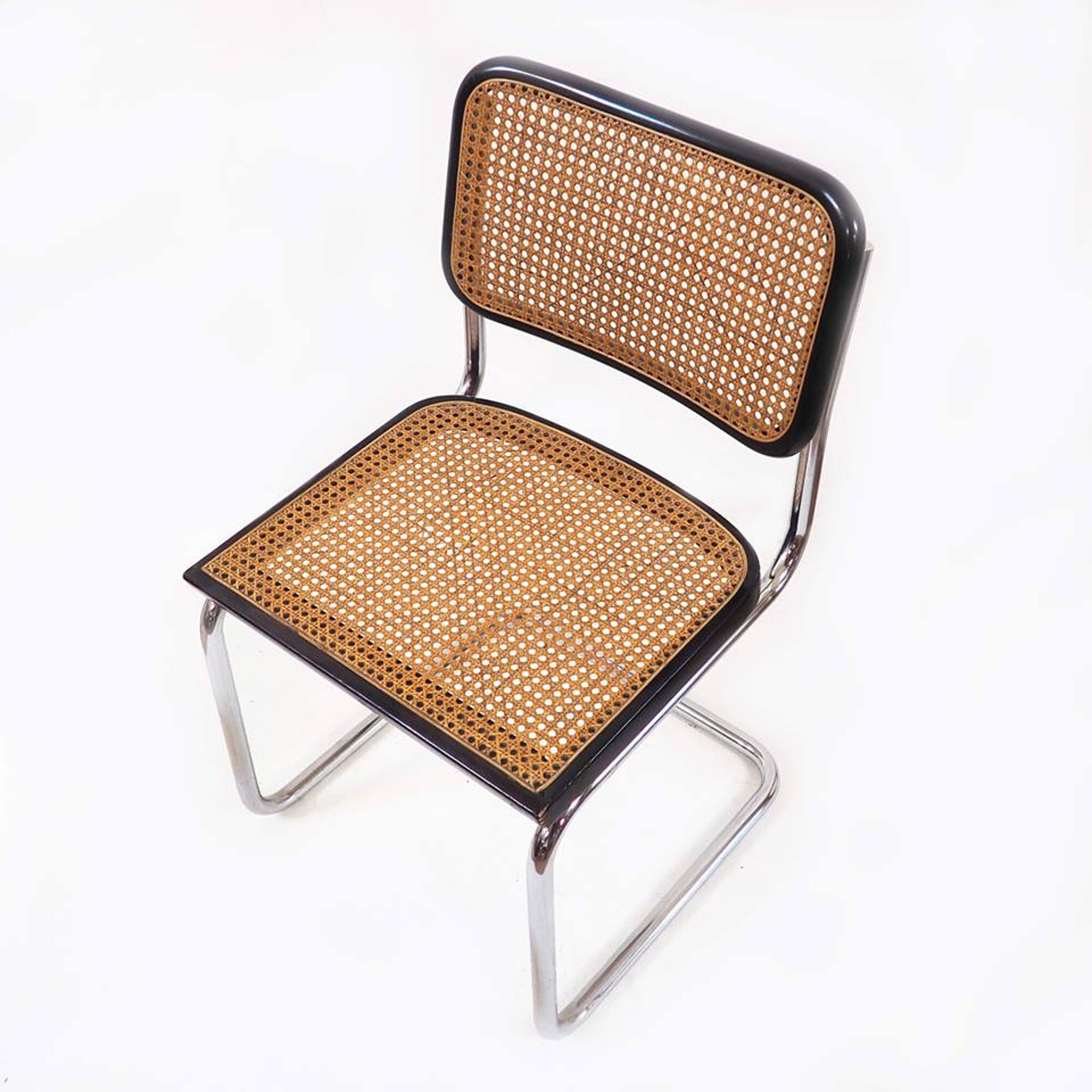 Paire de chaises Cesca B32 Marcel Breuer noire