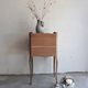 Vintage wooden bedside - Louis XV style nightstand in Oak