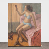 Oil on canvas by Jean Villebrun