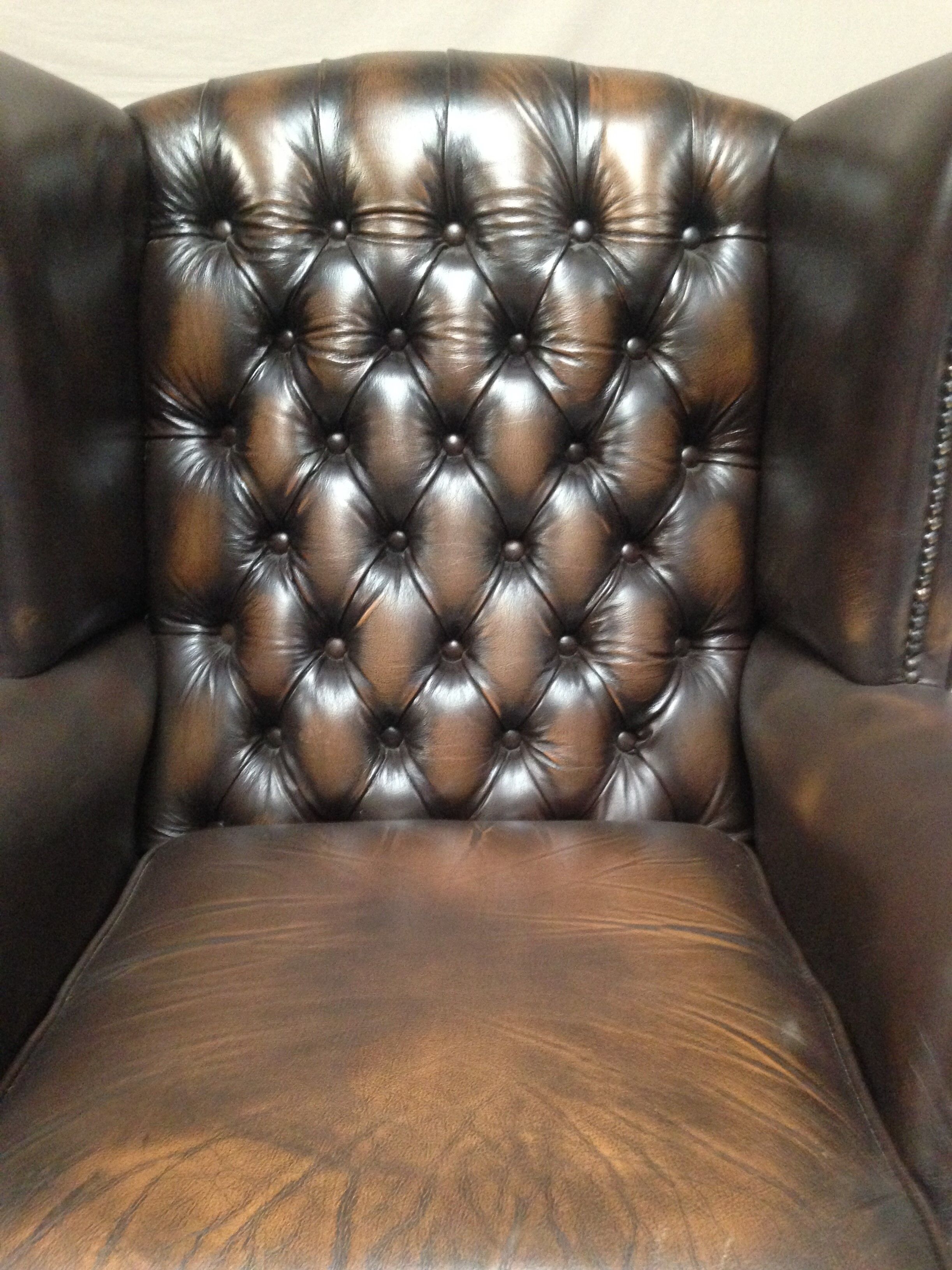 Flesh chesterfield wing Chair