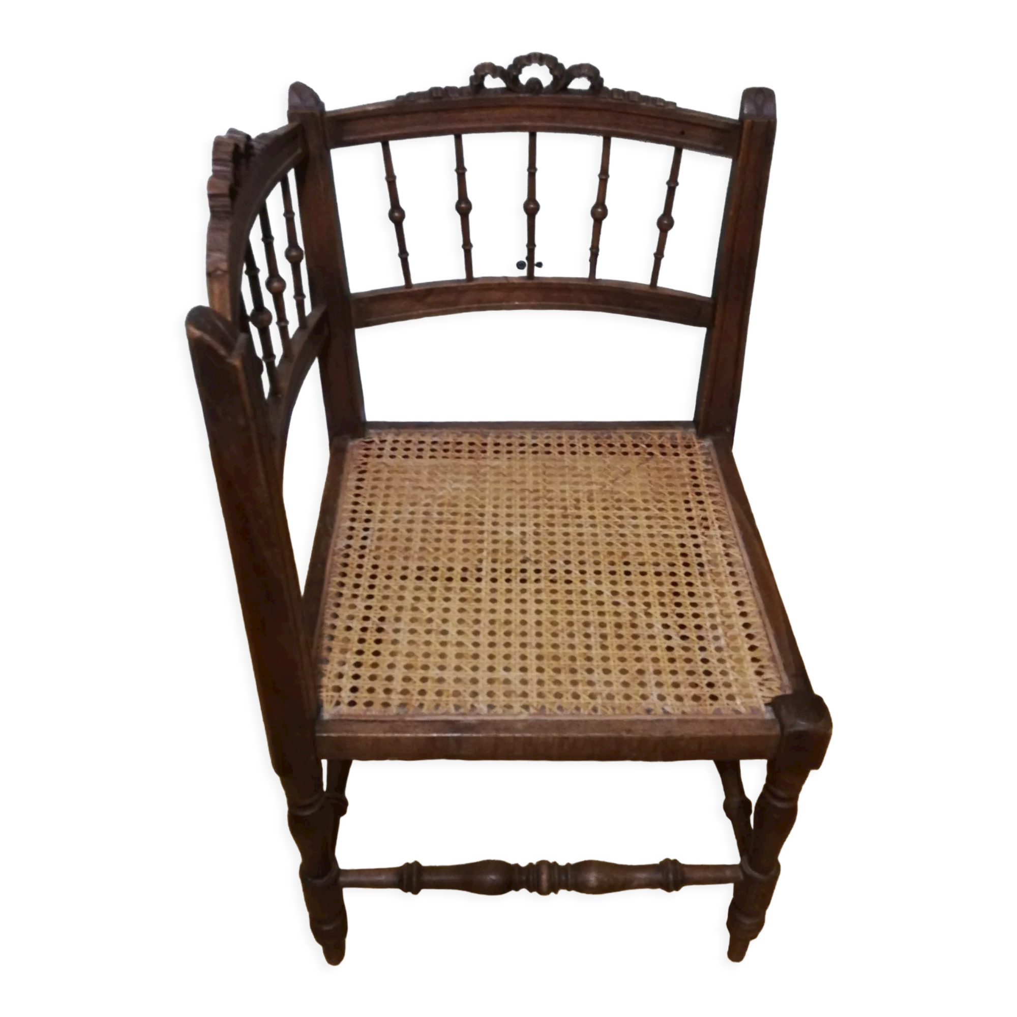 Corner chair canus Louis XV style