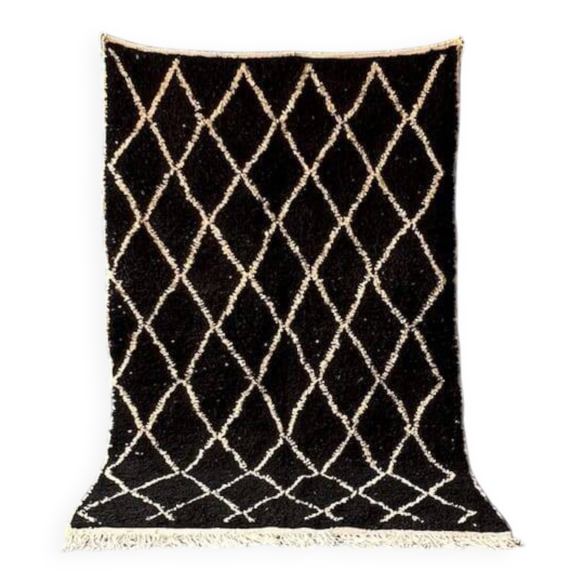 Traditional handmade Berber rug, size 100 x 200 cm