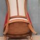 Directoire period bergère in red velvet.