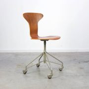 1st edition 'Mosquito' swivel desk chair by Arne Jacobsen for Fritz Hansen, 1955