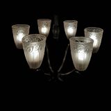 Lustre Art Deco attribué à PETITOT / Des HANOTS
