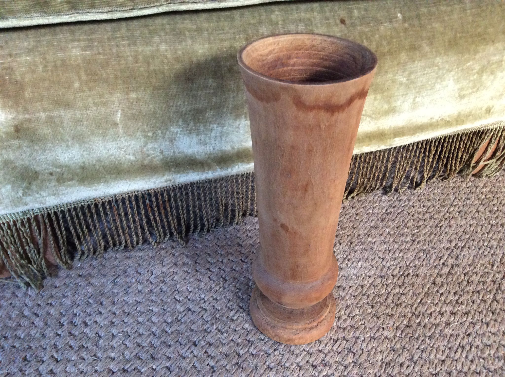 Wooden vase