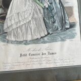 Old frames with illustrated pages Modes de Paris