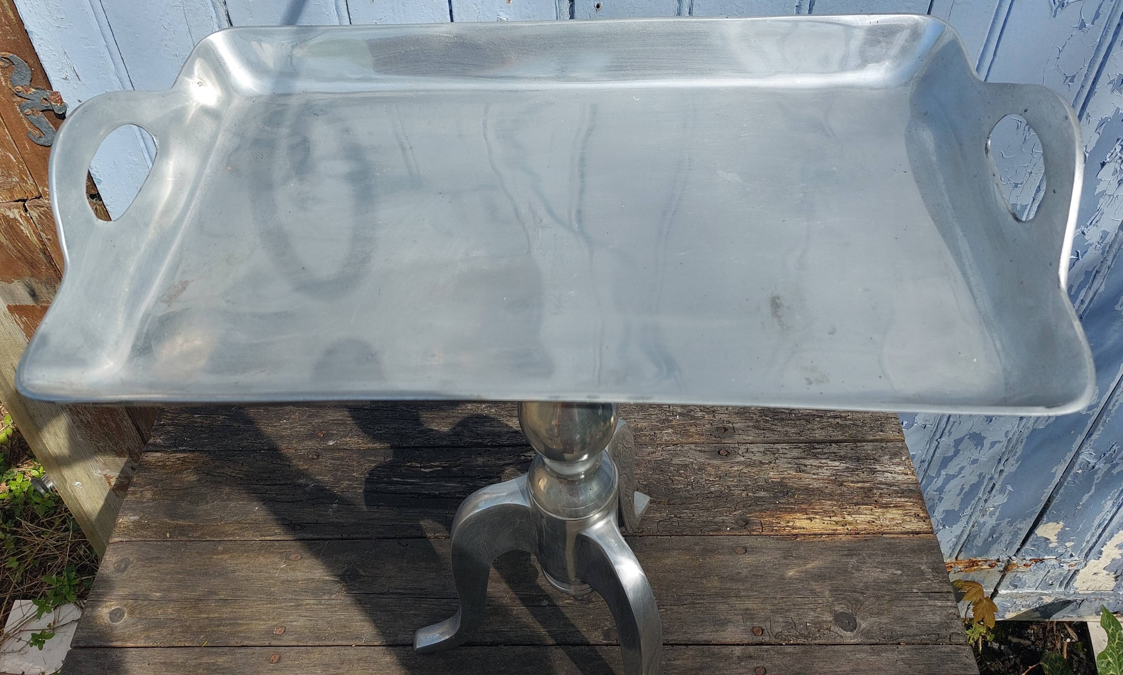Aluminum side table