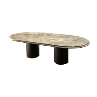 Marble and metal coffee table