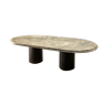 Marble and metal coffee table