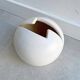 Unique vintage Prosman ceramic B2 vase - lightning bolt