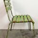 Chaise industrielle verte vintage, années 1960