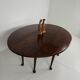 Antique English drop-leaf dining table – Victorian – 8 legs – oval shape – seats 8