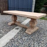 Solid oak monastery table