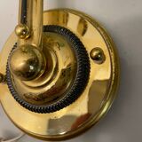 Large Green Murano Glass Brass Sconces Set of 2