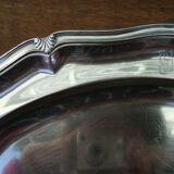 SILVER METAL OVAL DISH