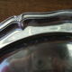 Plat ovale metal argente