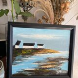 Tableau huile marine